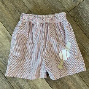 Funtasia Too Boys Seersucker Embroidered Baseball Shorts